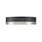Z-Lite Algar Flush Mount, 1-Light, 12 In.W x 3 In.H, Matte Black + Brushed Nickel/Frosted 1006F12-MB-BN-LED - alternate 3